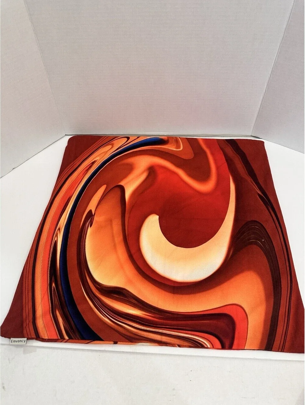 Set of 4 Emvency Burnt Orange Abstract Pillow Covers 18” Tan Red Boho